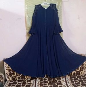 Very Beautiful Navy Blue 💙 long Gown