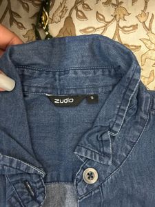 Blue Denim Shirt Dress – Zudio | Size S