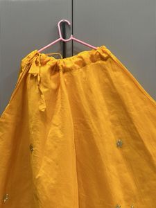 Yellow Embroidered Skirt