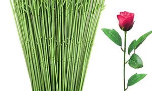 Pack of 10 Simulation Flower Stem Rod/Wires