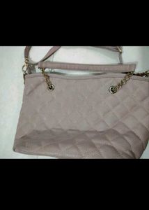 Caprese Pink Quilted Shoulder Bag