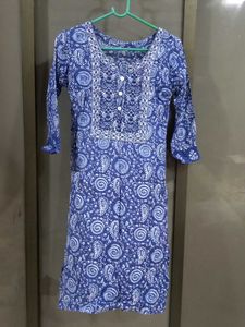 Blue Printed Kurta