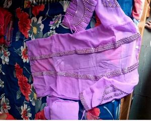 Choli Skirt Set With Shrug