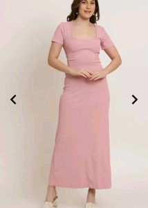 Pink Midi Bodycon Dress