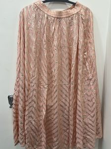 Peach Pink &amp; Gold Lehenga Set