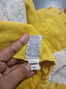 Yellow Cotton Kurta from MAX