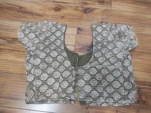 Golden Net Designer Blouse