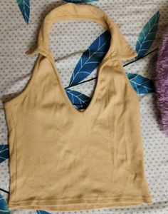Tan Halter Tank Top
