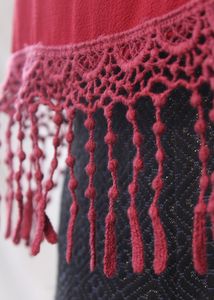 Summer Red Tassel Top