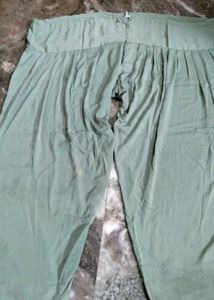 Nice Olive Colour Salwar Big Pant Long Dupatta