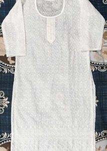 White Chikankari Kurta
