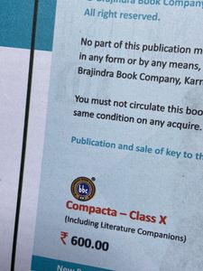 Class 10 English Compacta - Language and Literature