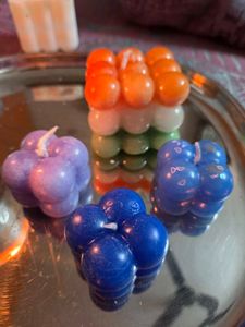 Modak And Bubble Candle - Set of 8(with Freebies)
