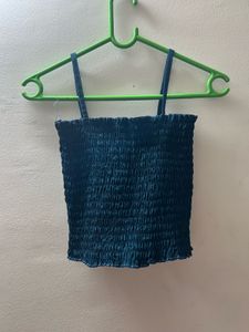 Sea Blue Green Coord Set Only Top