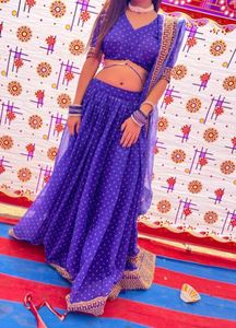 Blue Lehenga Choli Set