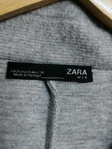 Zara trench coat style jacket Open Front pocket