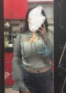 Stylish Sheer Sleeve Top