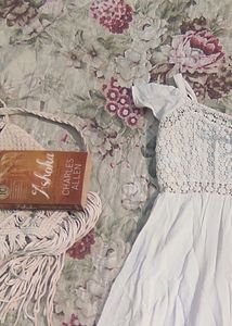 Trendy White Midi Dress (Pinterest Inspired)