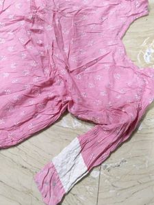 Pink Tiered Midi Dress