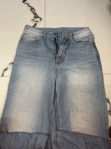 Wide Leg Denim Jeans