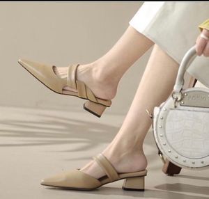 Aesthetic Pointed Tie Block Heels