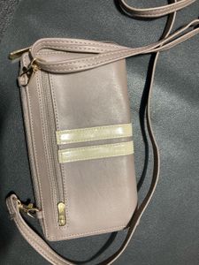 Baggit Tan Leather Wallet sling
