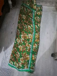 Flora Green Saree