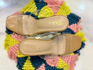 ZARA TRANSPARENT HEELS