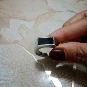 Silver &amp; Black Ring