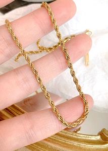 Twisted Rope Chain For Unisex
