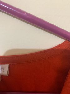 Max Orange White Kurta
