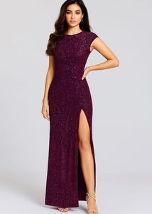 Unused Sparkly Burgundy Long Dress