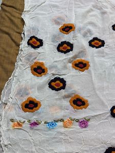 Unstiched Embroidered Short Kurta