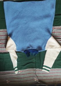 Myntra stylish Blue Knit Sweater