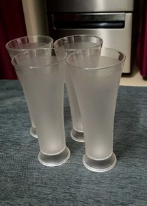 Set of 4 Frosted Glasses
