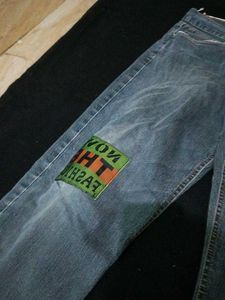 Embroidered Denim Jeans