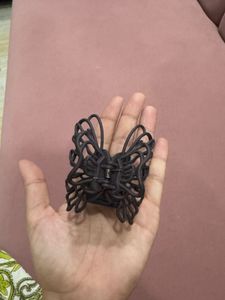 Black Butterfly Hair Claw Clip