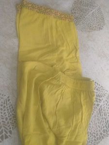 Yellow Embroidered Kurta Sets