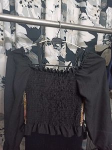 Black Corset Top Tie Up