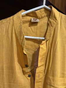 Yellow Cotton Kurta