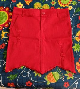 Denim Mini Skirt