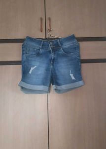 Blue Denim Shorts