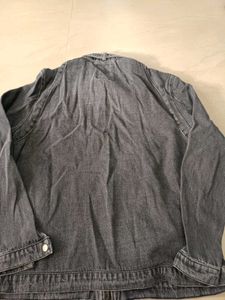 Roadster Gray Denim Jacket, XXL Size