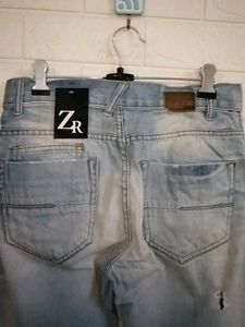 Distressed Light Wash Jeans
