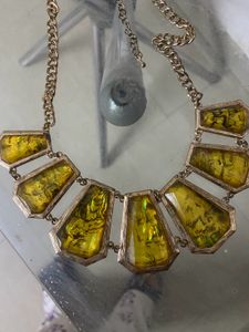 Statement Necklace - Yellow Stone
