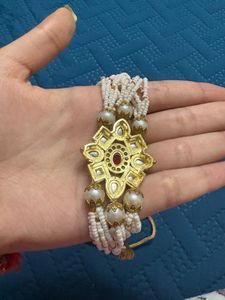 Pearl &amp; kundan choker