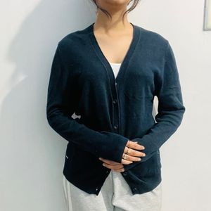 Zara Classic Navy Cardigan