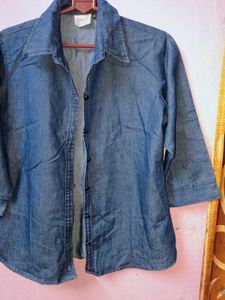 Denim Button-Down Shirt