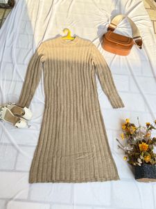 Ribbed Knit Midi Dress