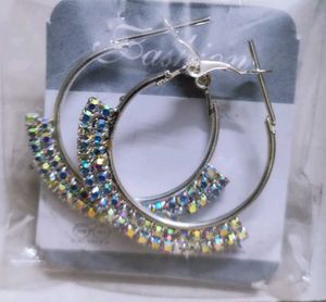 Sparkling Hoop Earrings